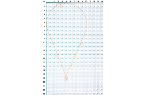 Colier Aur Combinat 14K cu Diamant - 2
