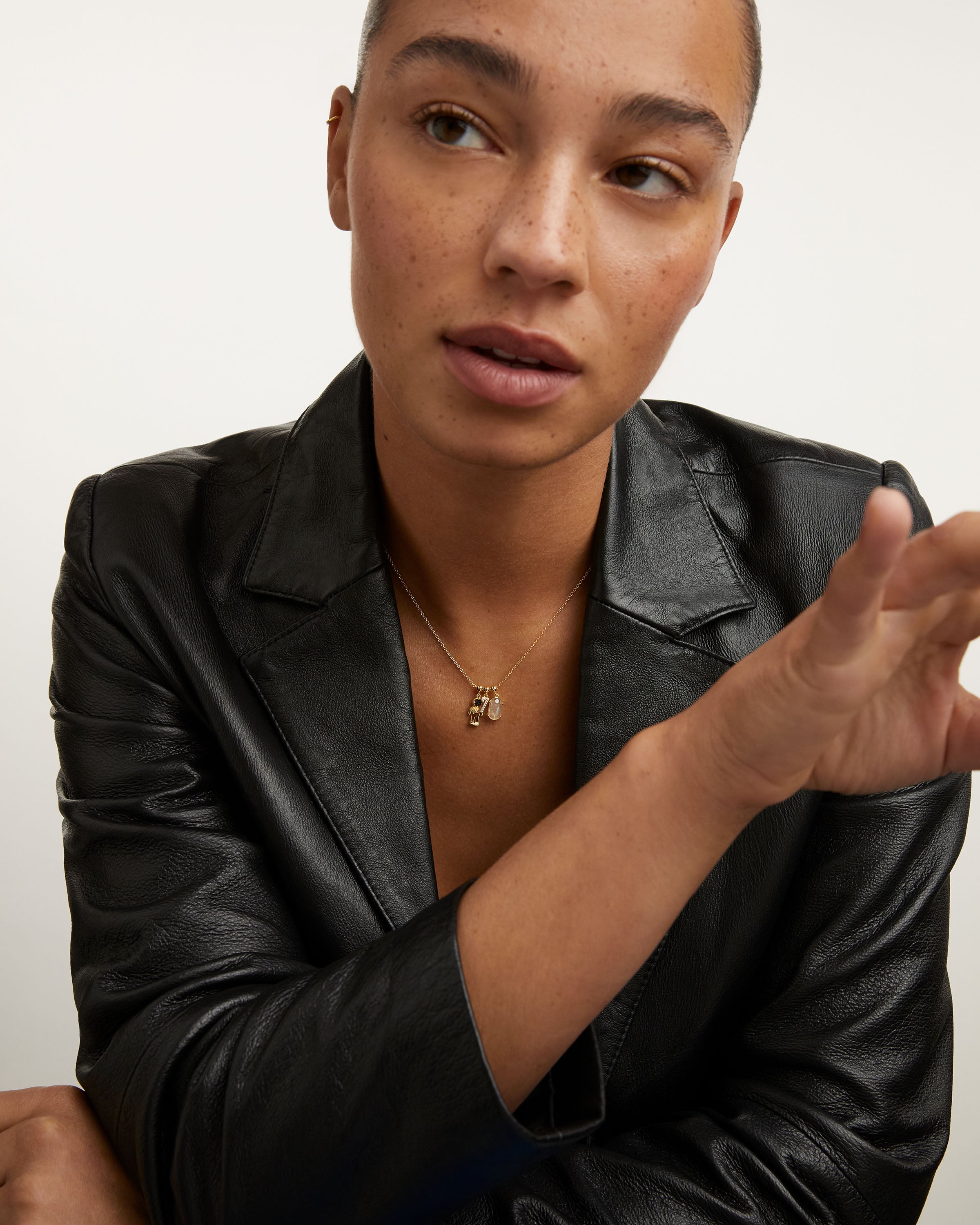 Pandantiv din Argint placat cu Aur cu Malachit - 2