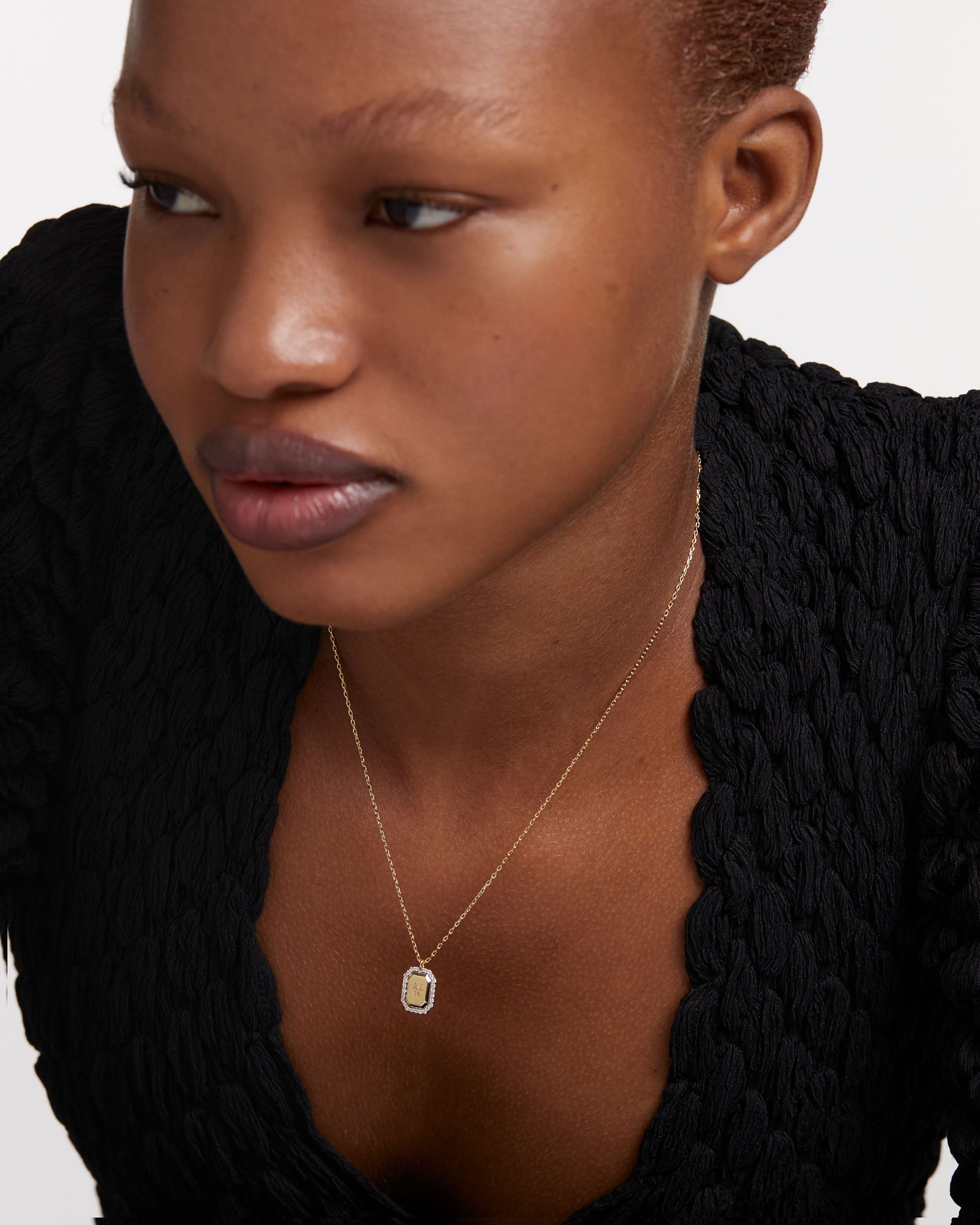 Colier din Argint placat cu Aur cu Zirconiu Zodia Pesti - 2