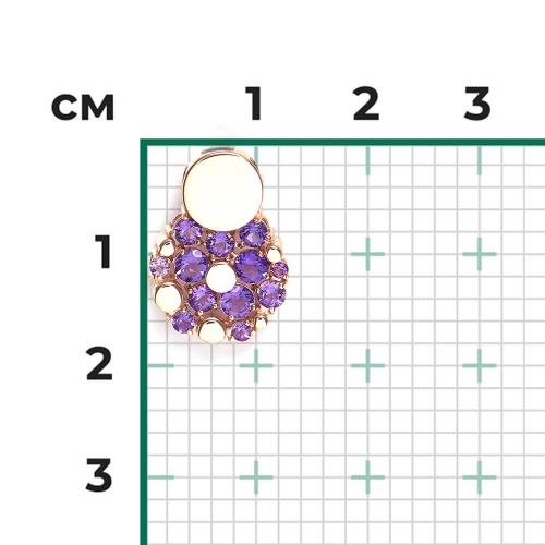 Pandantiv Aur Roz 14K cu Ametist - 2