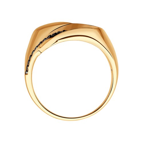 Inel din Argint placat cu Aur cu Zirconiu - 2