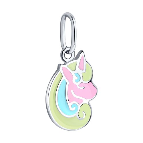 Pandantiv din Argint cu Email Poney - 2