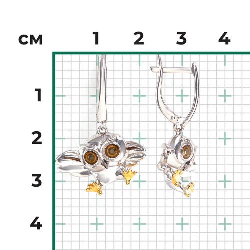 Cercei Argint  cu Email - 2