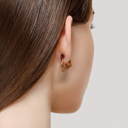 Cercei din Argint placat cu Aur - 3