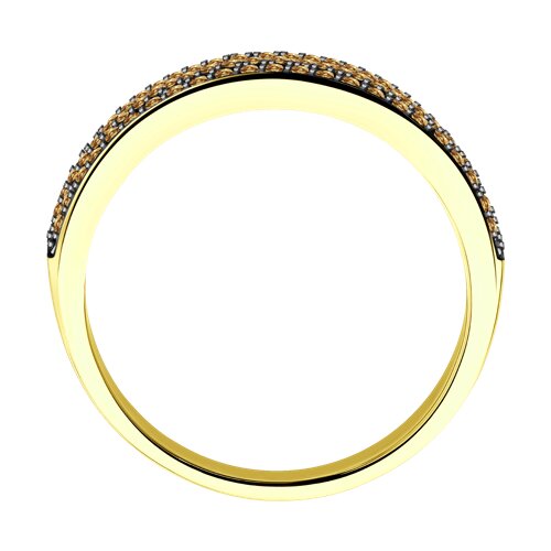 Inel din Aur Galben 14K cu Diamante - 3