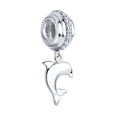 Pandantiv Charm din Argint Delfin - 1