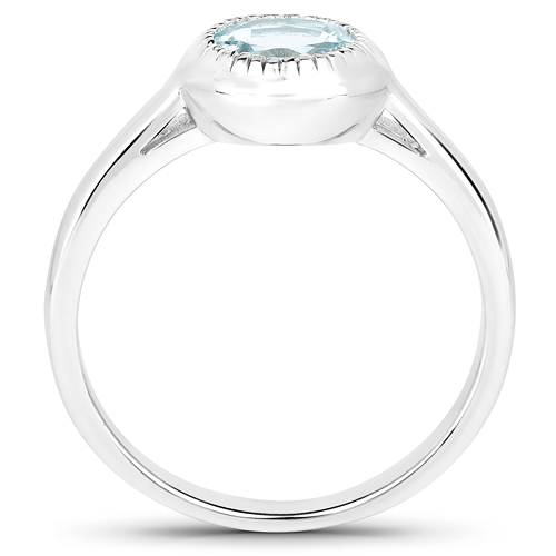 Inel din Argint cu Topaz 0.75 Carate - 2