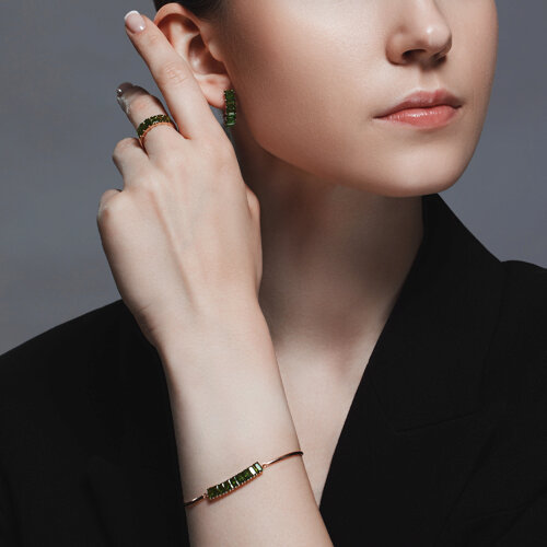 Inel din Aur Roz 14K cu Turmalina - 2