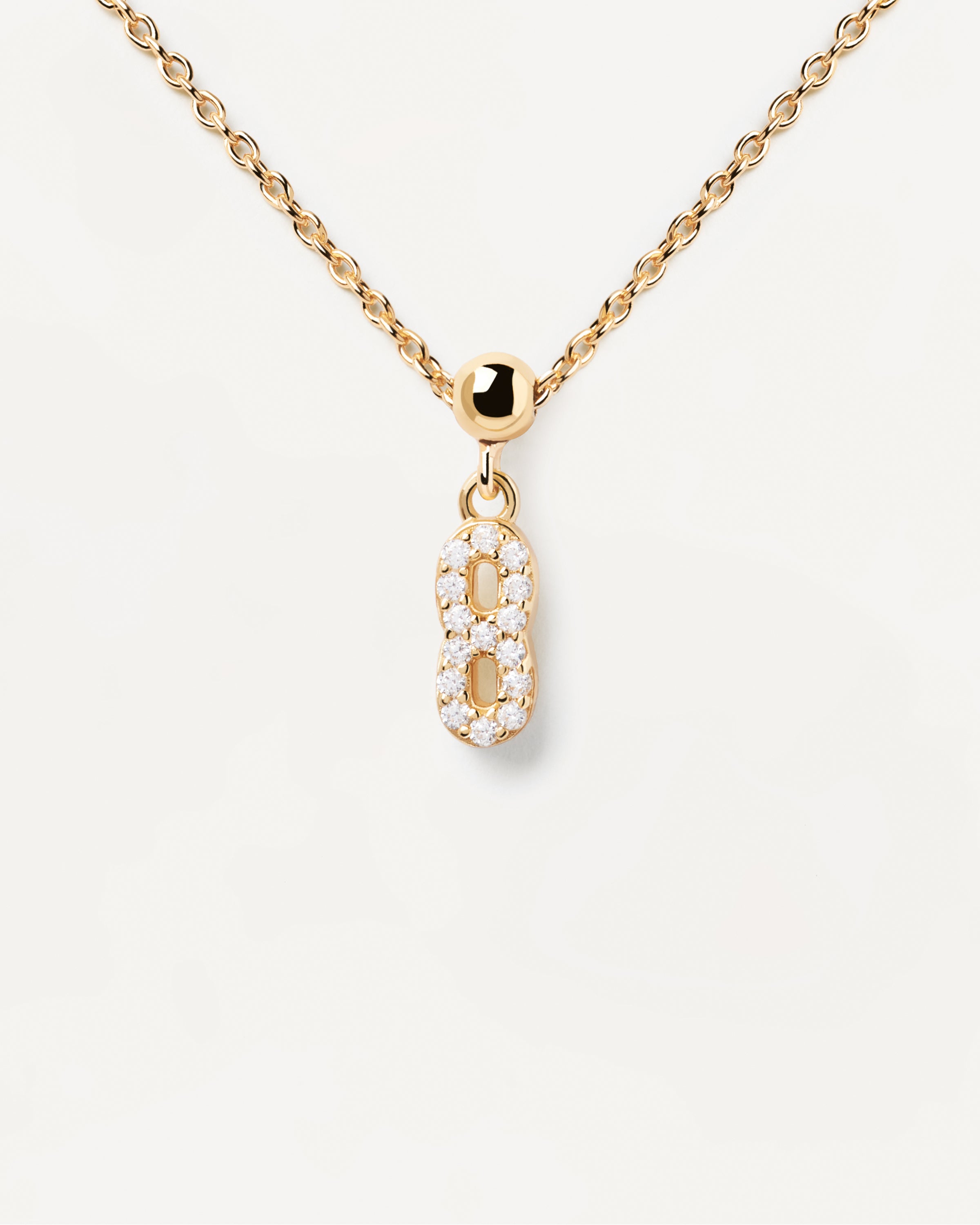 Pandantiv Charm din Argint placat cu Aur cu Zirconiu - 6