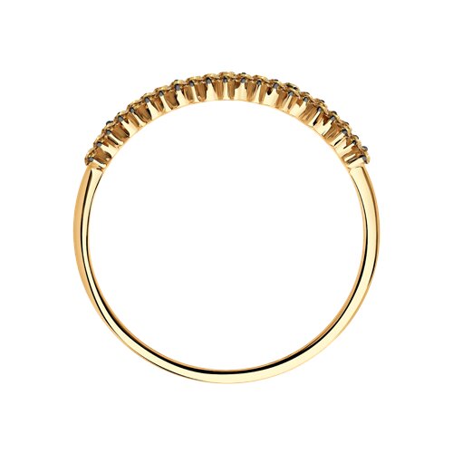 Inel din Aur Roz 14K cu Diamante - 3