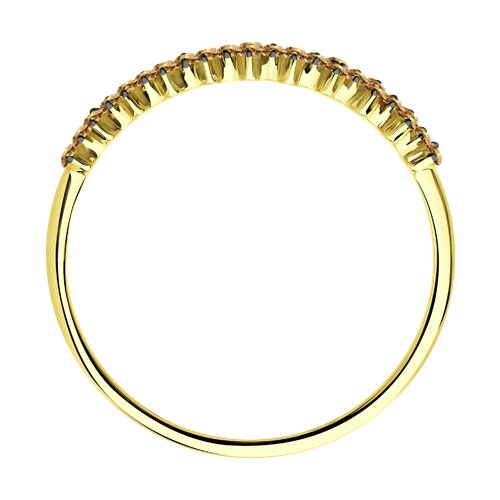 Inel din Aur Galben 14K cu Diamante - 5