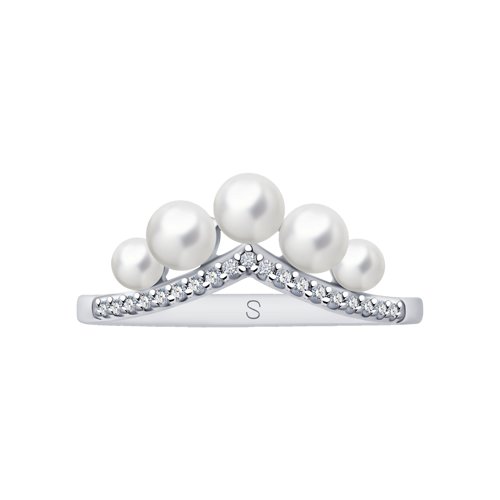 Inel din Argint cu Perla si Zirconiu - 2