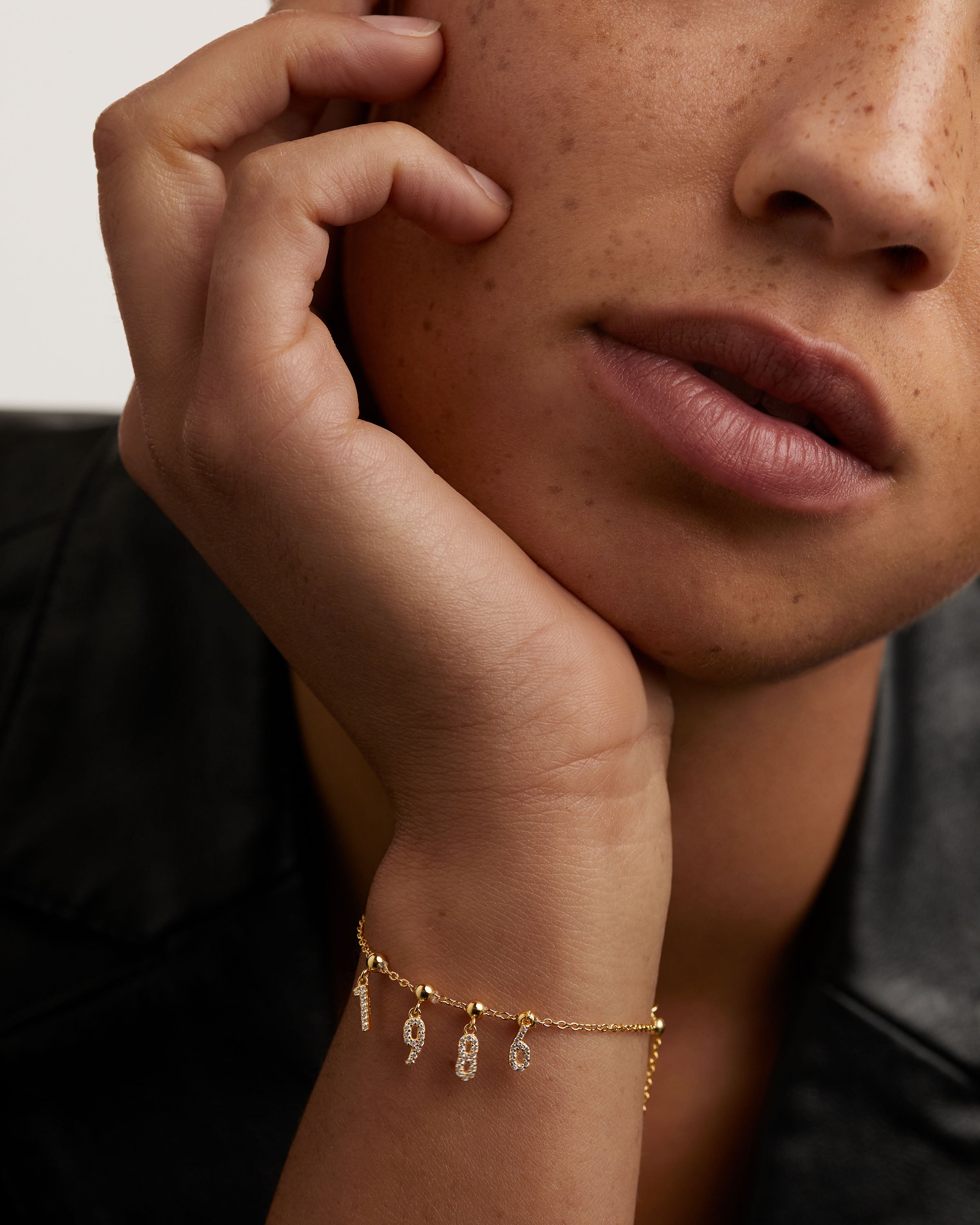 Pandantiv Charm din Argint placat cu Aur cu Zirconiu - 2