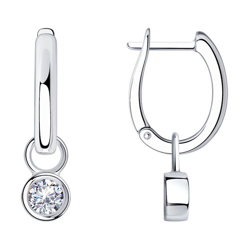 Cercei din Argint cu Perla sint. si Zirconiu - 3