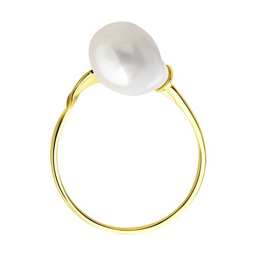 Inel din Aur Galben 14K cu Perla - 2