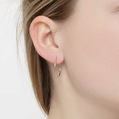 Cercei Congo din Argint diametrul 20mm - 3