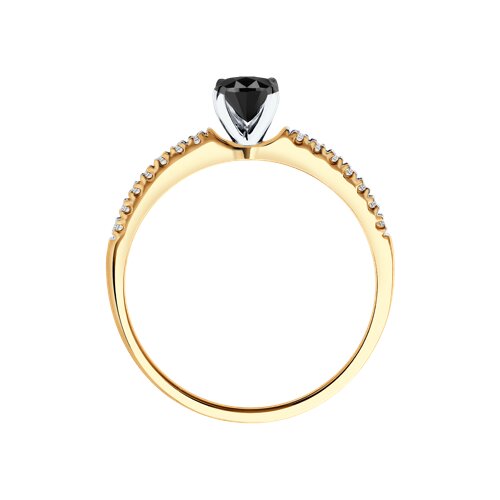 Inel din Aur Roz 14K cu Diamante - 3