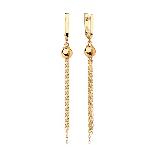 Cercei din Aur Roz 14k - 2