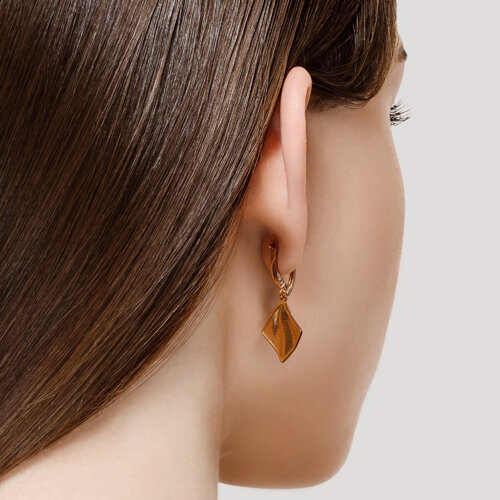 Cercei din Aur Roz 14K - 3