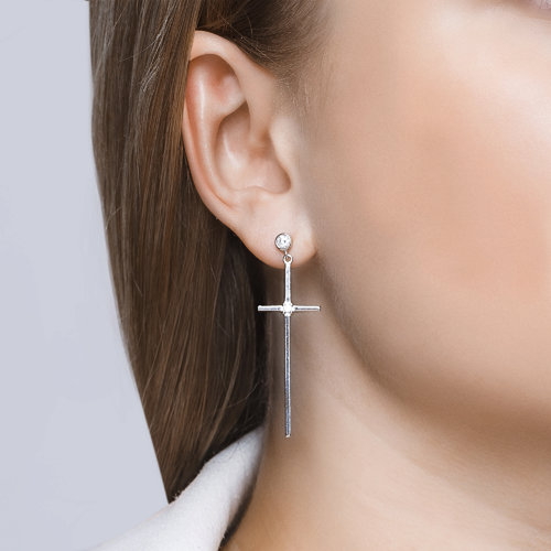 Cercei din Argint cu Zirconiu - 2