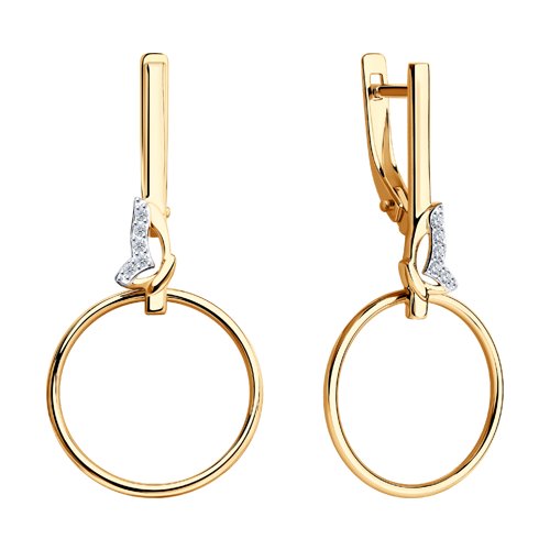 Cercei din Aur Roz 14K „Fluturi” - 2