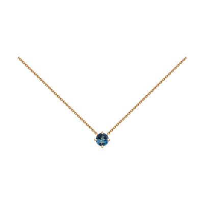 Colier din Aur Roz 14K cu Topaz - 1