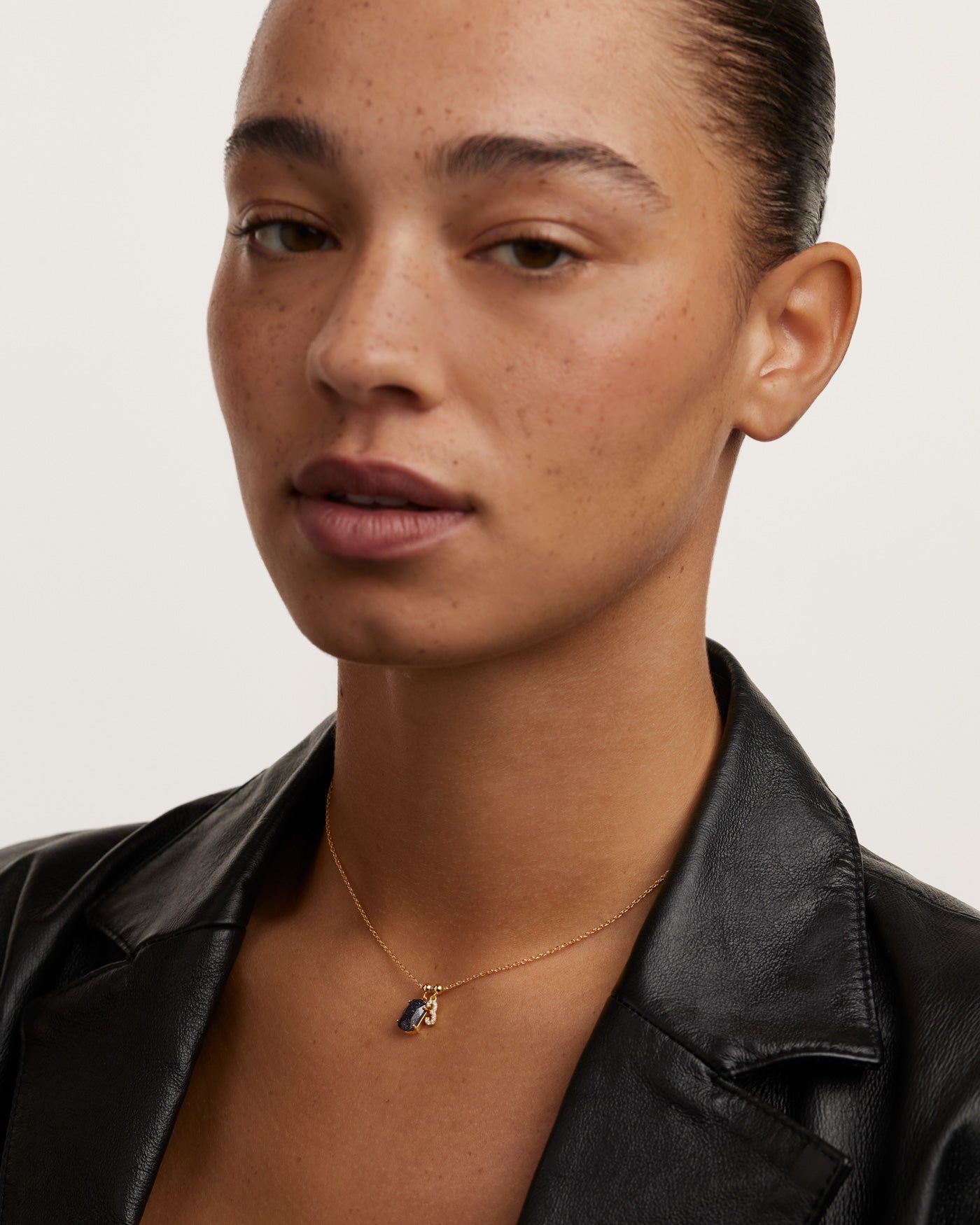 Pandantiv Charm din Argint placat cu Aur cu Zirconiu - 6