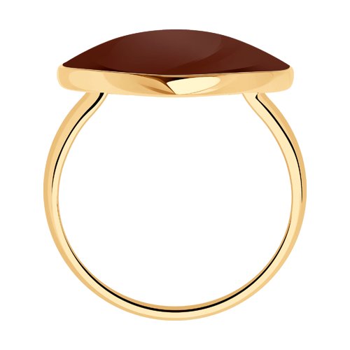 Inel din Argint 925 placat cu Aur cu Email - 2