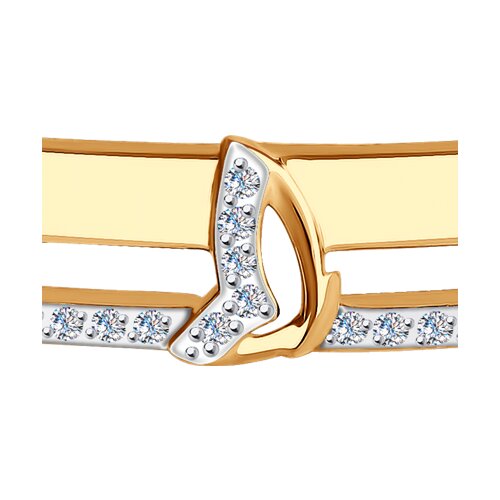 Bratara din Aur Roz 14k cu Zirconiu - 4