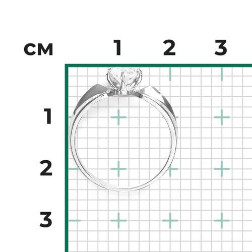Inel Aur Alb 14K cu Zirconiu - 2