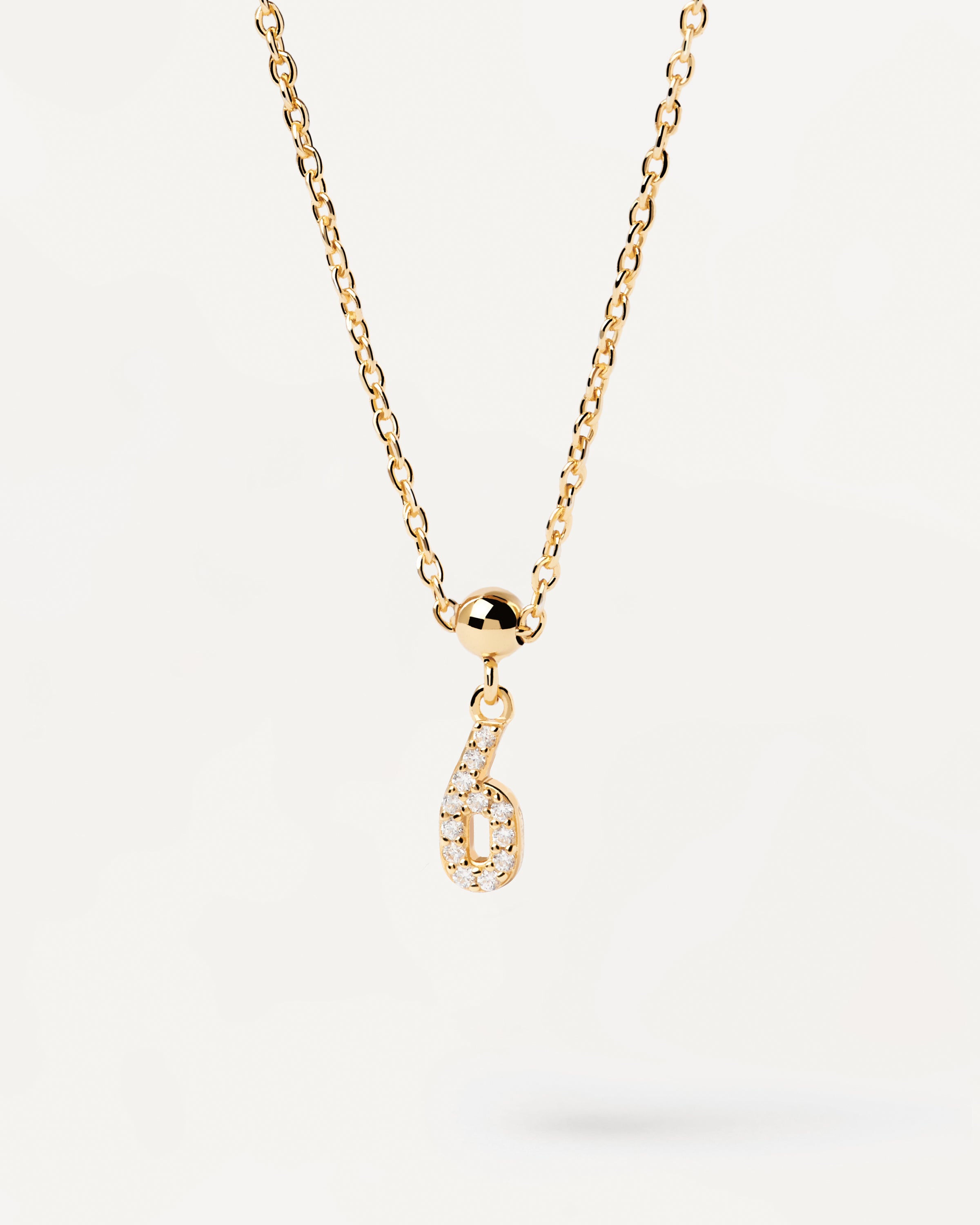 Pandantiv Charm din Argint placat cu Aur cu Zirconiu - 4