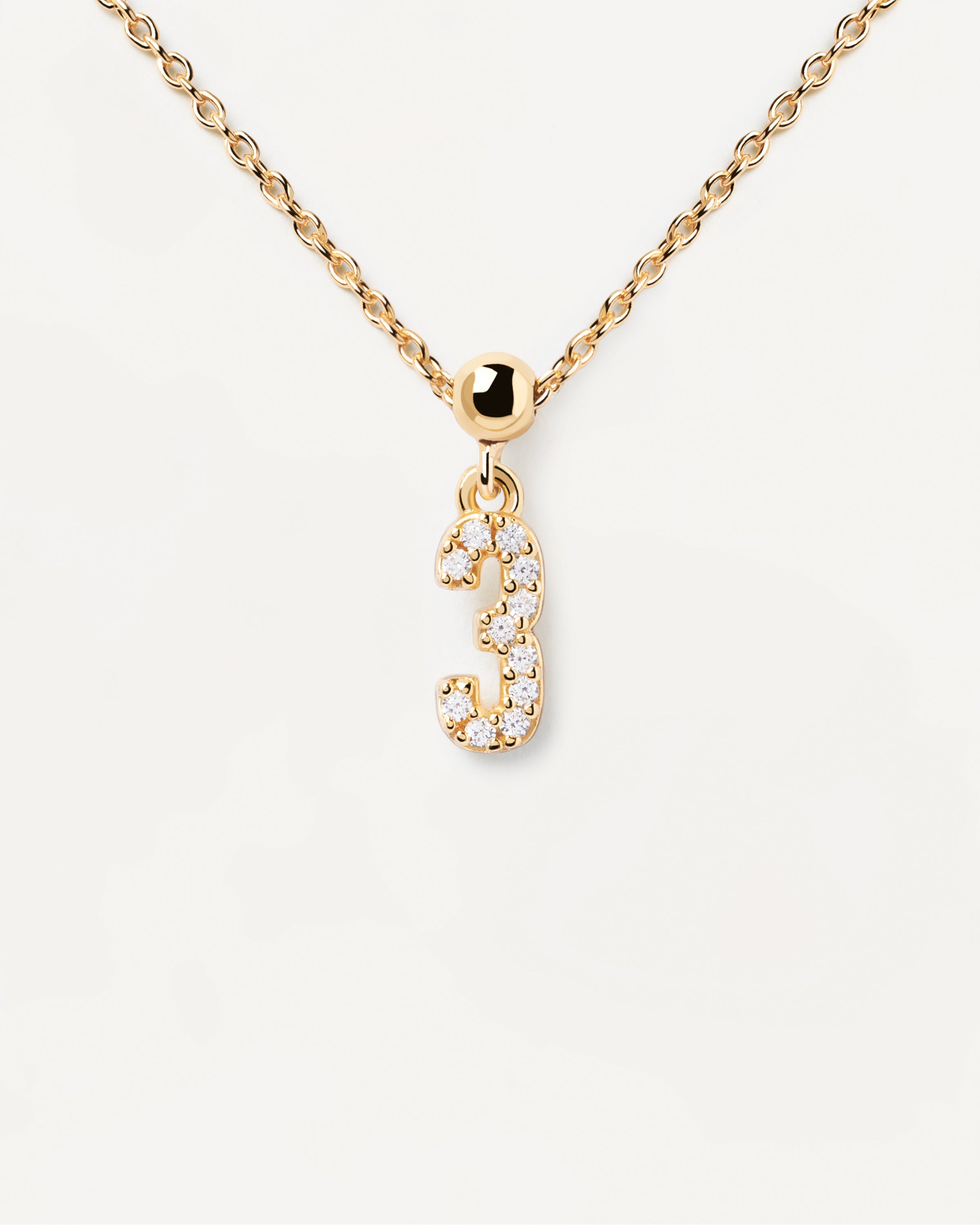 Pandantiv Charm din Argint placat cu Aur cu Zirconiu - 5