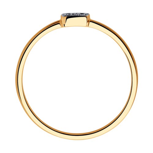 Inel din Aur Roz 14K cu Diamante - 2