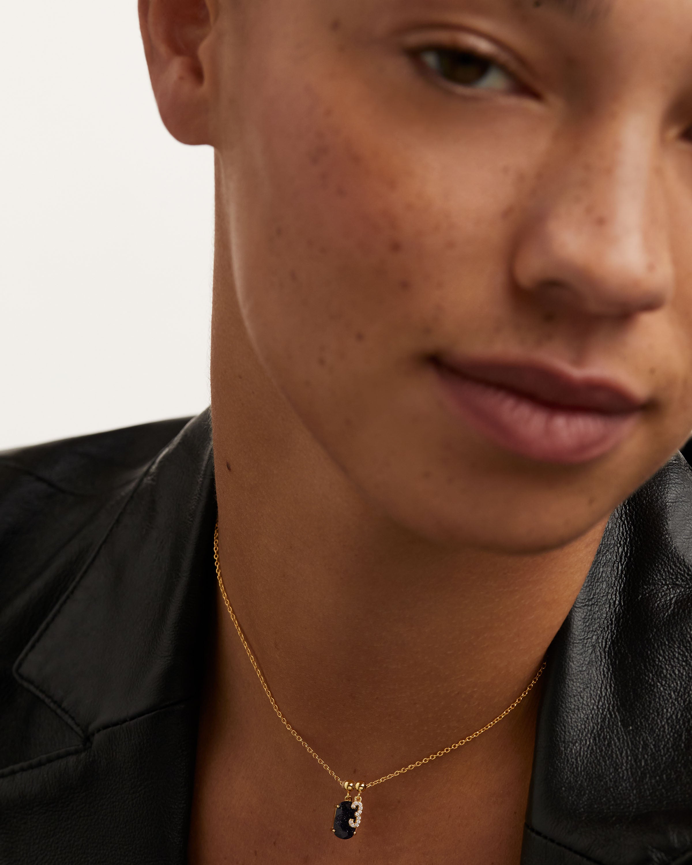 Pandantiv Charm din Argint placat cu Aur cu Zirconiu - 2