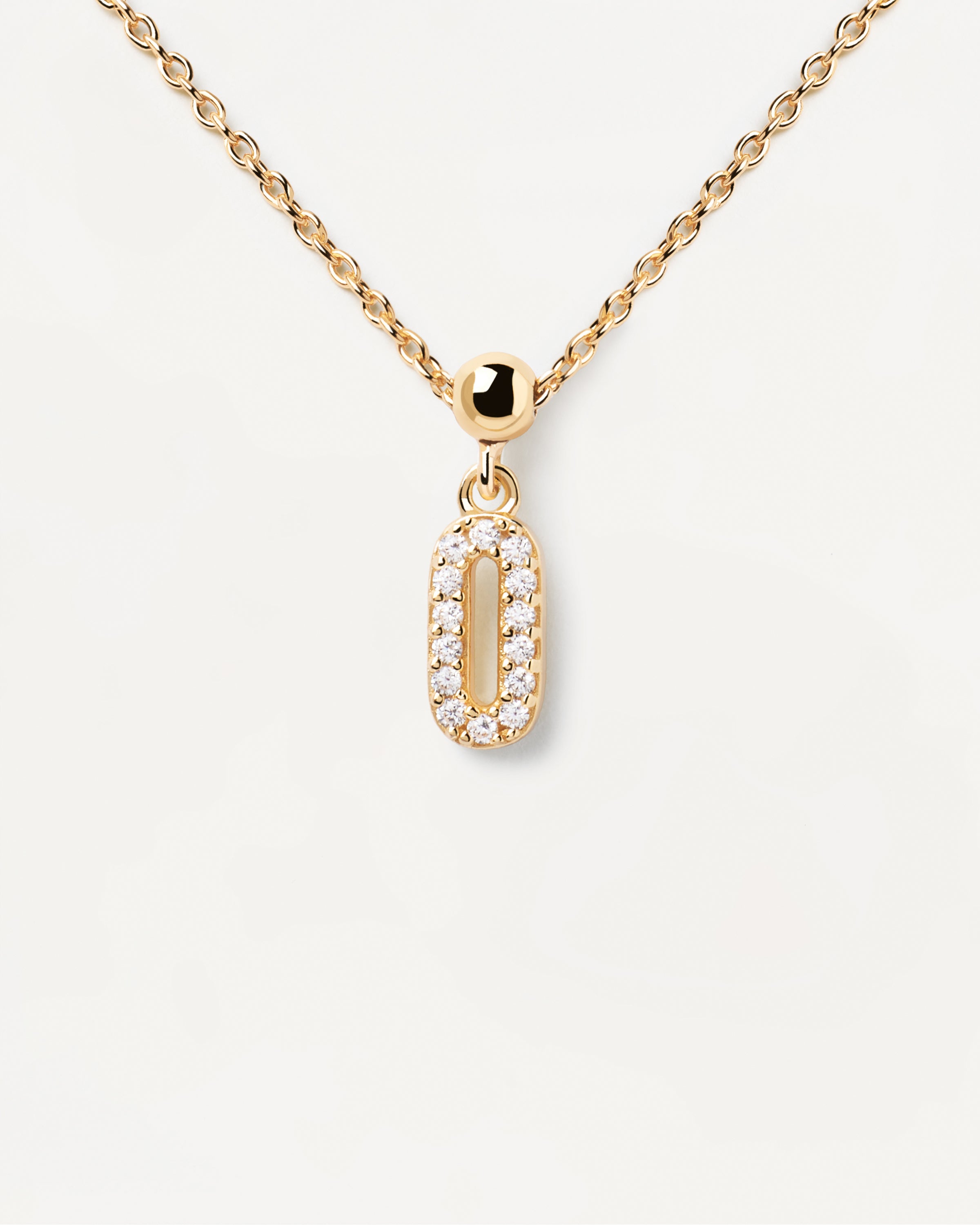 Pandantiv Charm din Argint placat cu Aur cu Zirconiu - 6