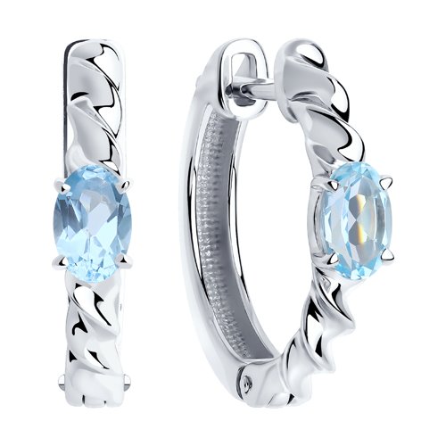 Cercei din Argint cu Topaz - 2