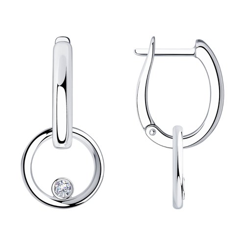 Cercei din Argint cu Perla sint. si Zirconiu - 4