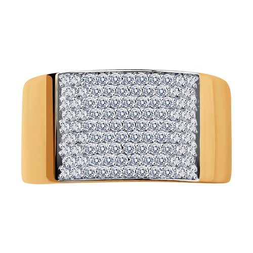 Inel din Aur Roz 14K cu Diamante - 2