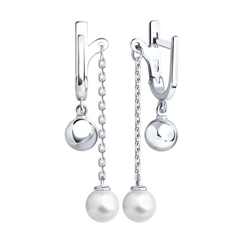 Cercei din Argint cu Perla sint. - 2