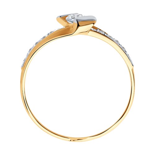 Inel din Aur Roz 14K cu Zirconiu - 2