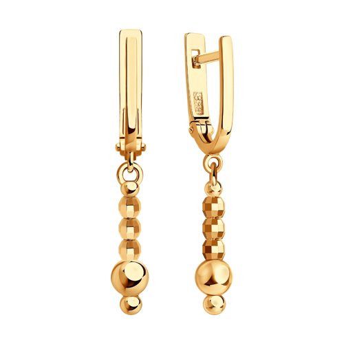 Cercei din Aur Roz 14k - 2