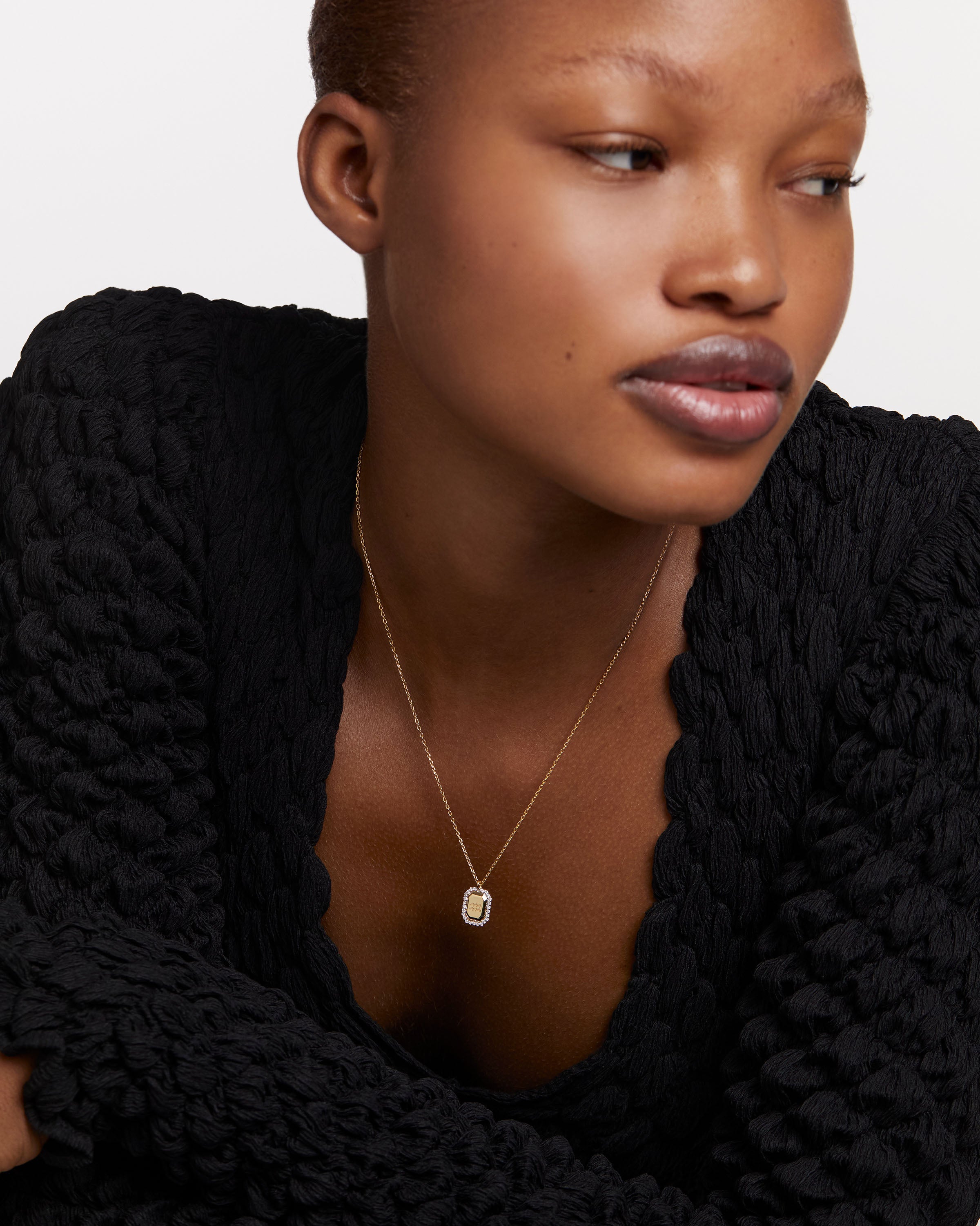 Colier din Argint placat cu Aur cu Zirconiu Zodia Varsator - 2