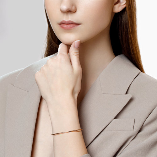 Bratara din Aur Roz 14K - 2