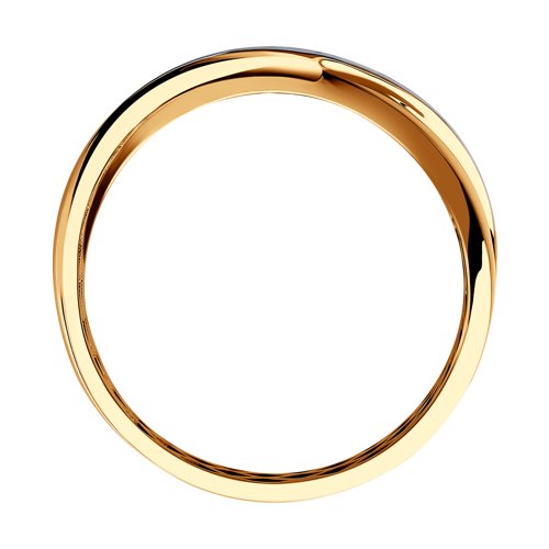 Inel din Aur Roz 14K cu Diamante - 2