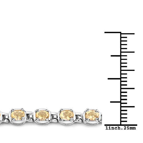 Bratara din Argint cu Citrin 4.0 Carate, articol QB168C-SSR, previzualizare foto 3