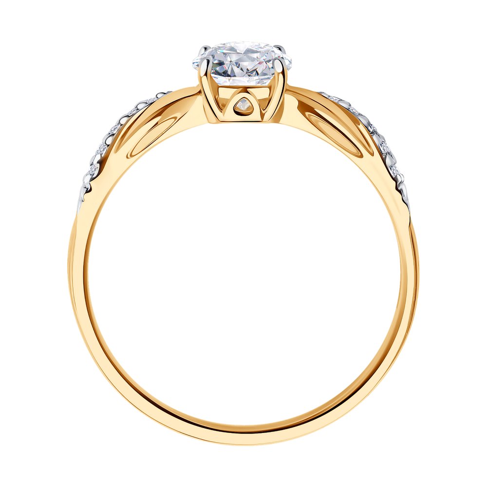 Inel de logodna din Aur Roz 14K cu Zirconiu Swarovski, articol 81010201, previzualizare foto 2