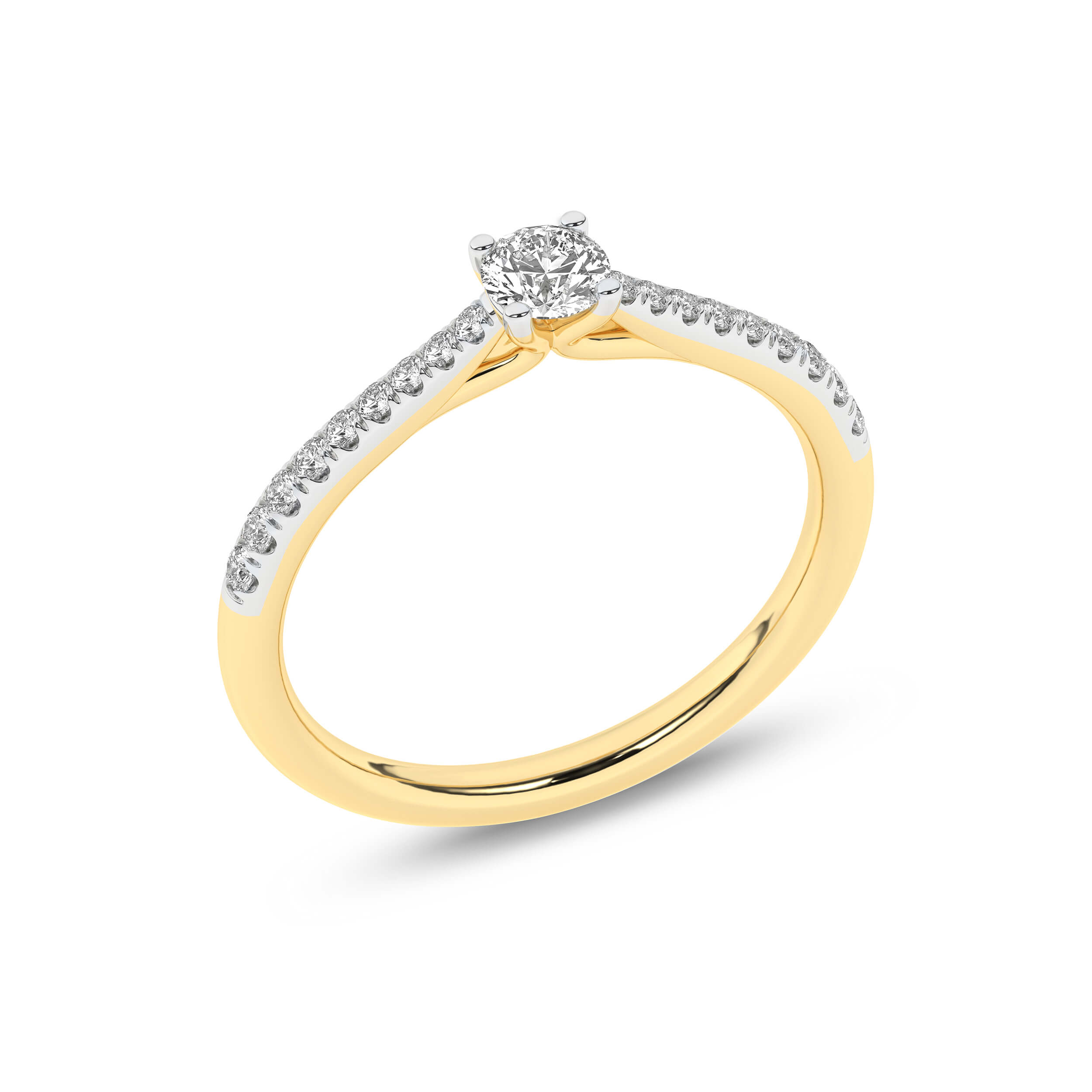 Inel de logodna din Aur Galben 14K cu Diamante 0.33Ct, articol RB21737EG, previzualizare foto 4