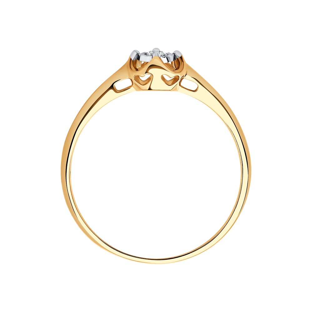 Inel de logodna din Aur 14K cu Diamant, articol 1011076, previzualizare foto 2