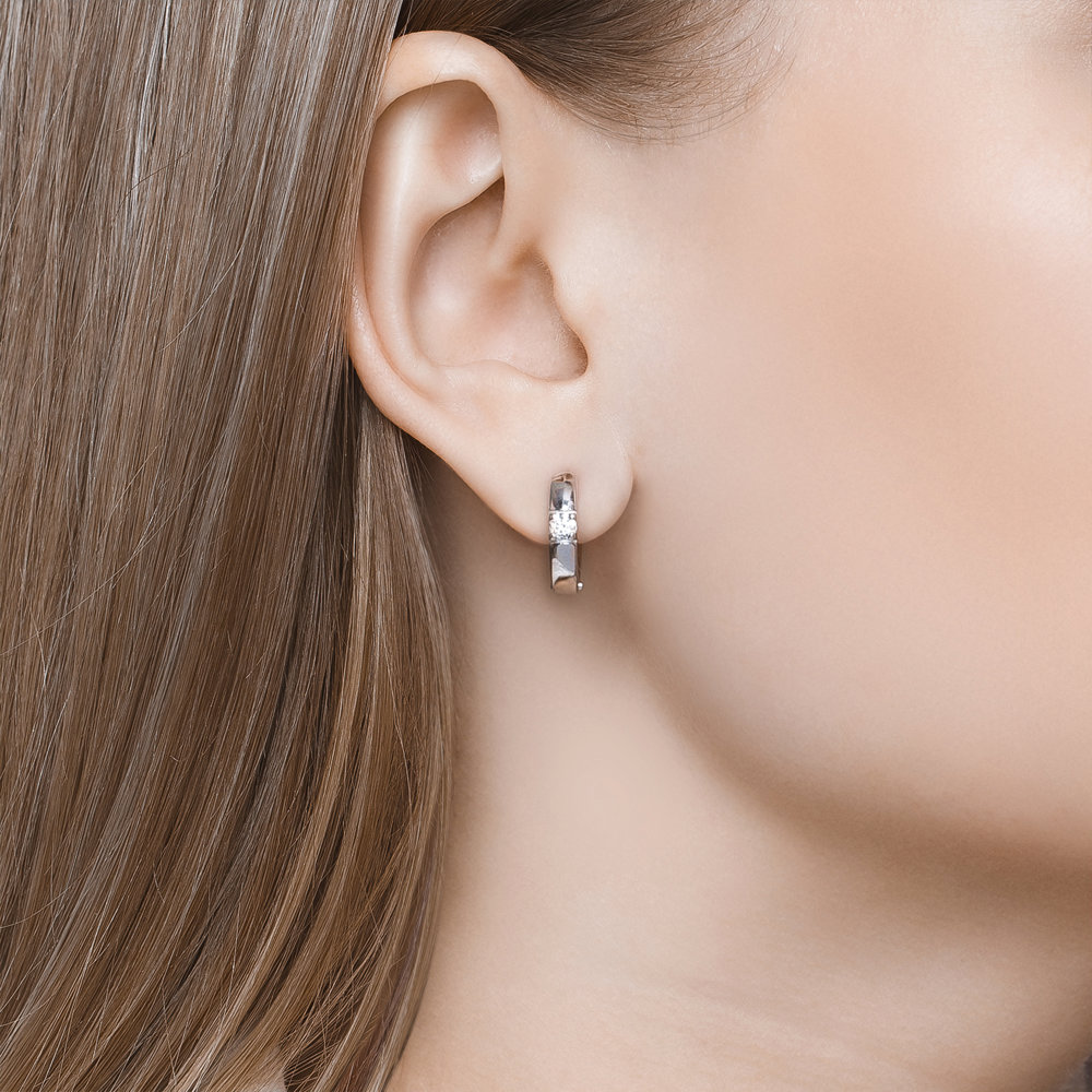 Cercei din Argint cu Zirconiu Swarovski, articol 89020050, previzualizare foto 3