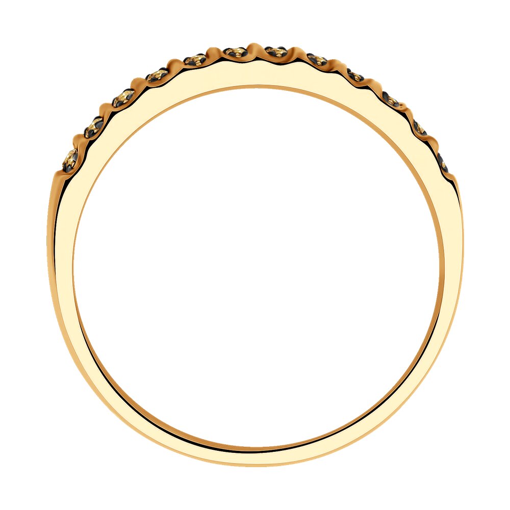Inel din Aur Roz 14K cu Diamante, articol 1012208, previzualizare foto 3